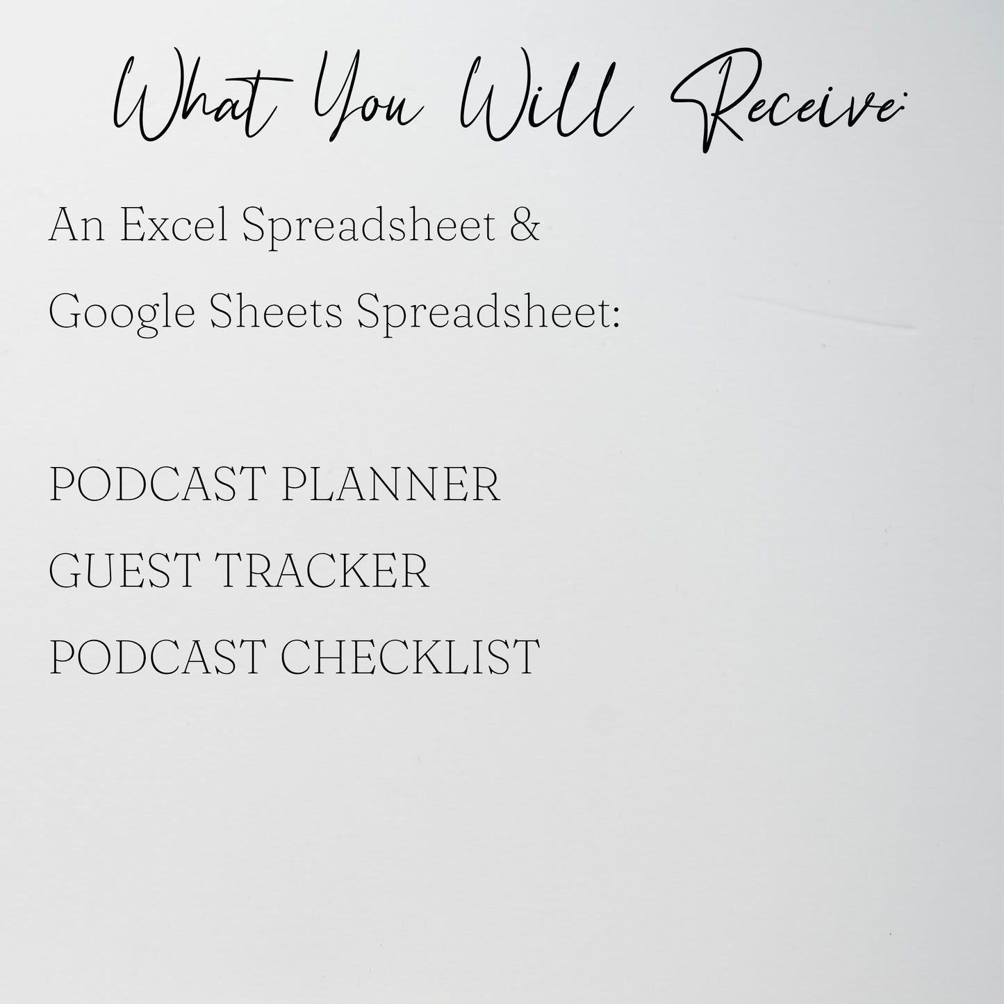 Podcast Planner Template Google Sheets