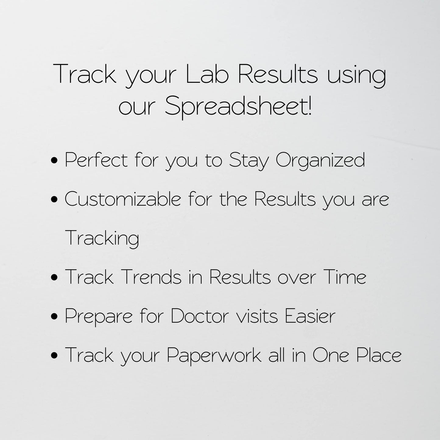 Lab Results Tracker Template | Google Sheets & Excel Spreadsheet for Bloodwork, Health & Medical Tracking