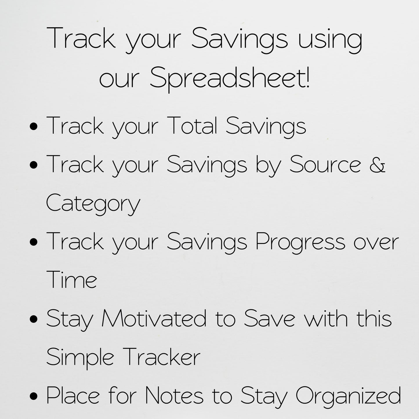 Savings Tracker Google Sheets Template & Excel Spreadsheet