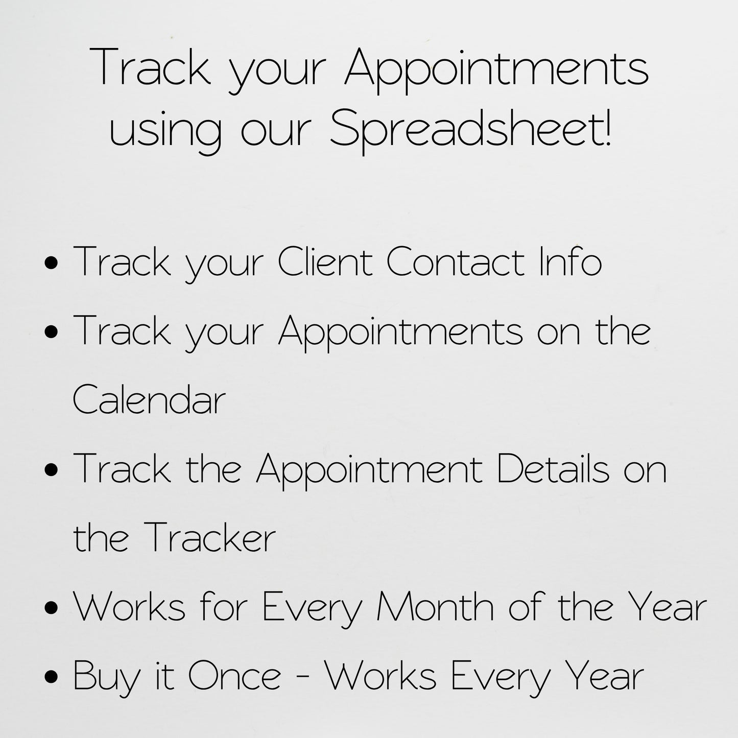 Salon Appointment Tracker Google Sheet Spreadsheet Template