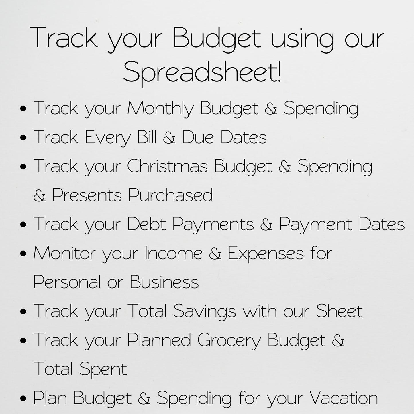 Budget Spreadsheet Template Bundle Google Sheets and Excel Spreadsheet