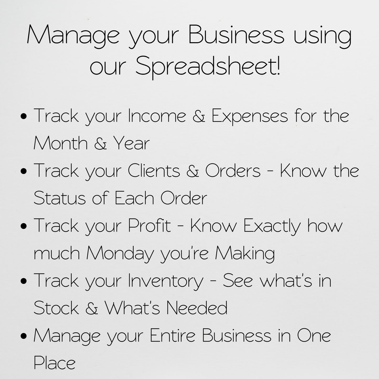 Business Management Template Bundle Google Sheets and Excel Spreadsheet