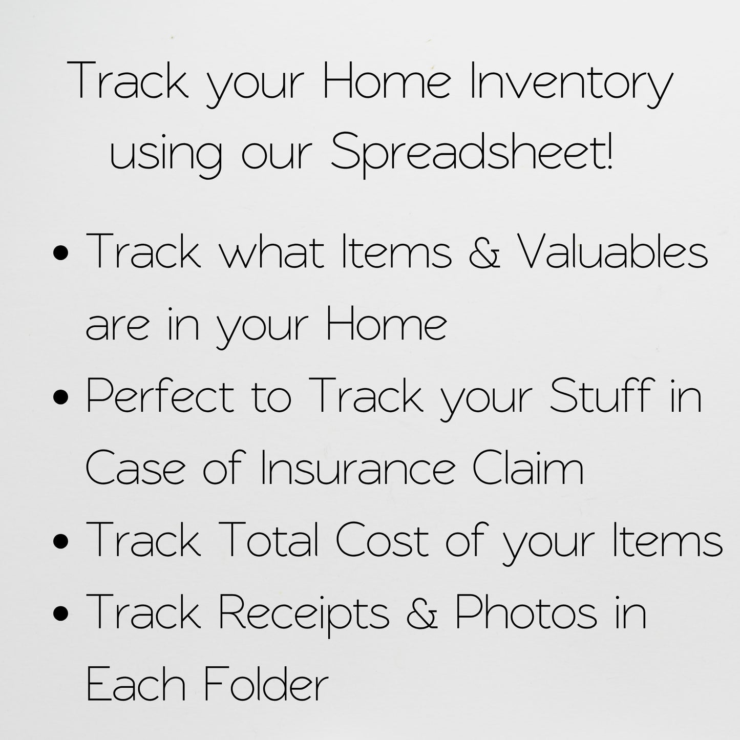 Home Inventory Checklist Template Google Sheets Excel Spreadsheet