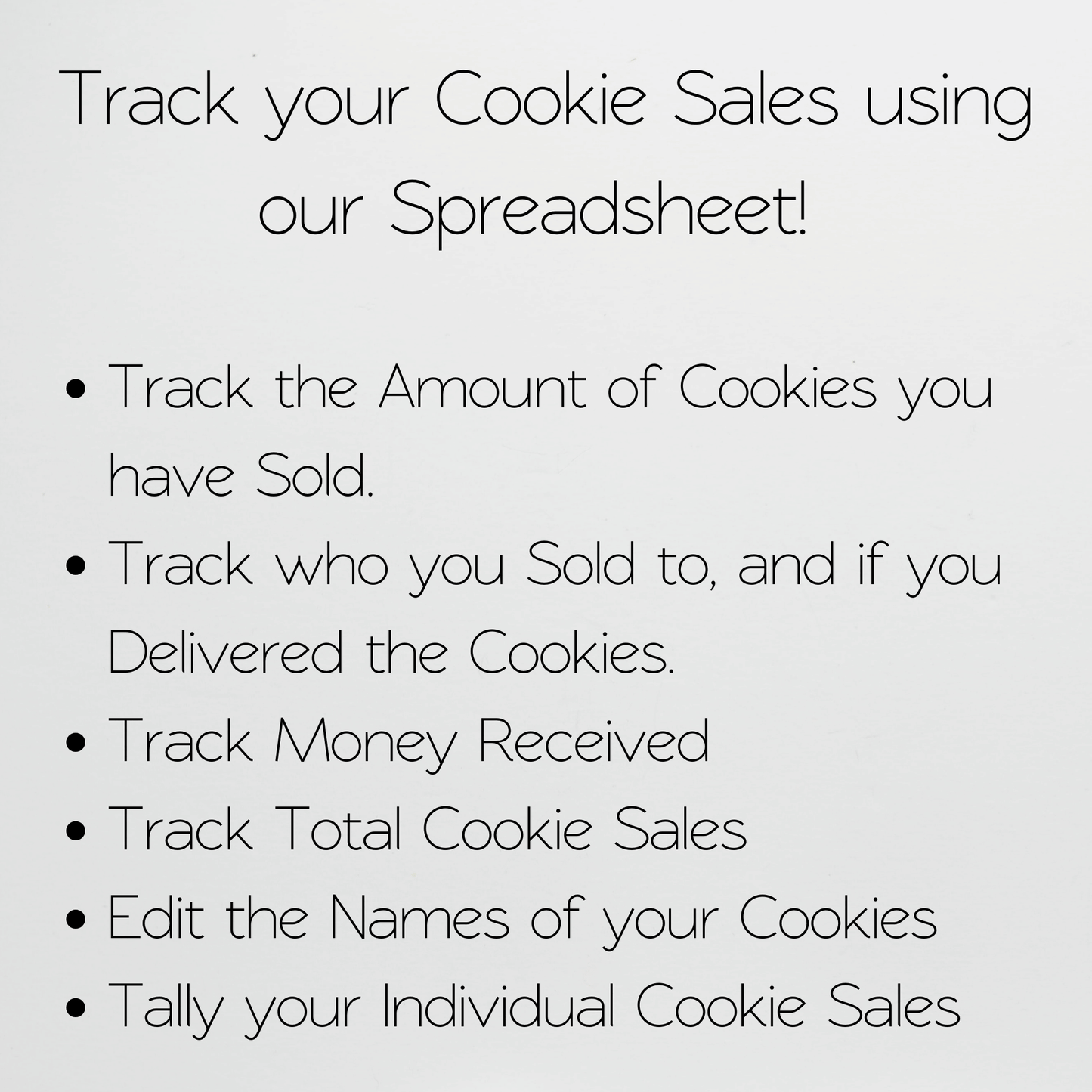 Cookie Sales Tracker Template Google Sheets and Excel Spreadsheet