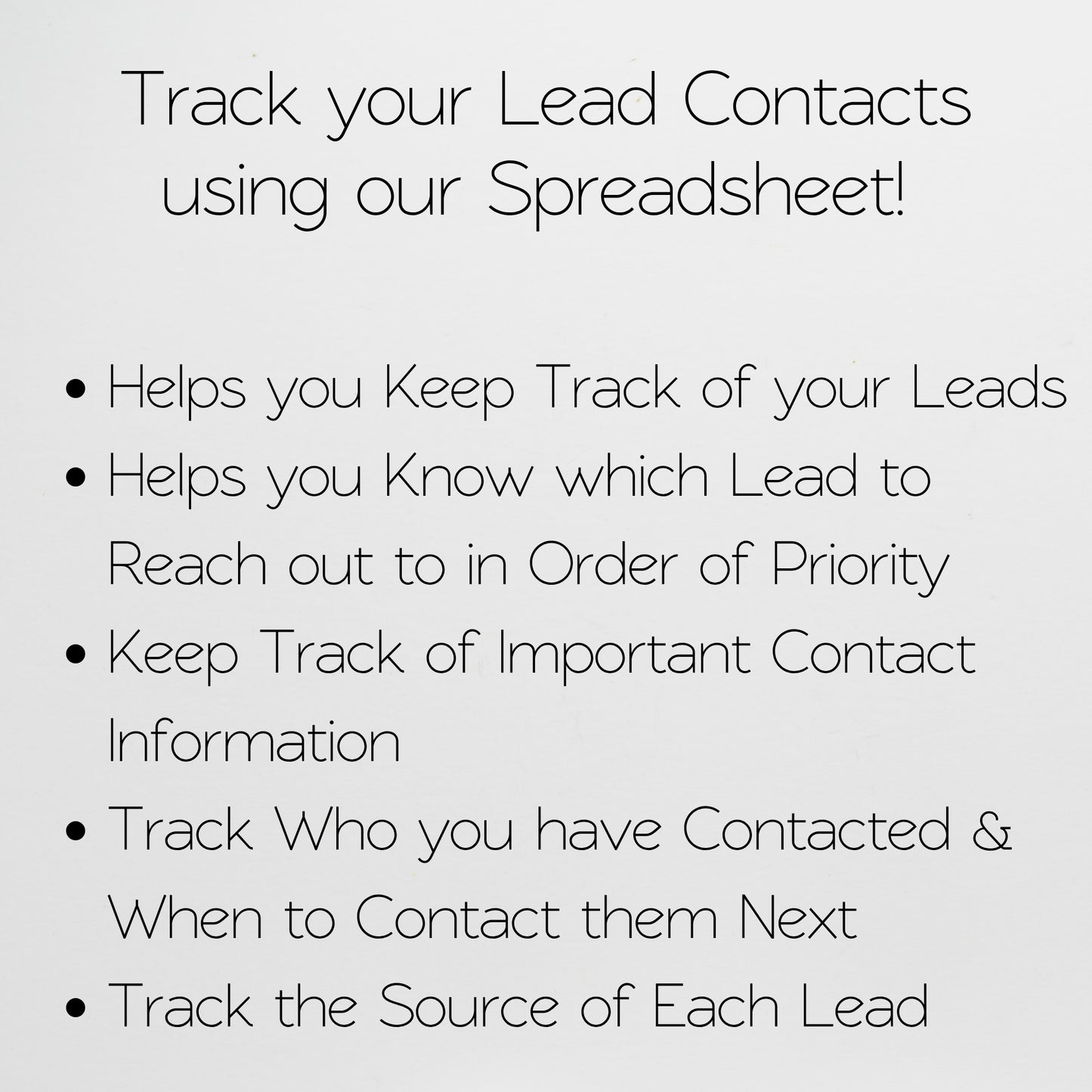 Lead Tracker Template Google Sheets Excel Spreadsheet