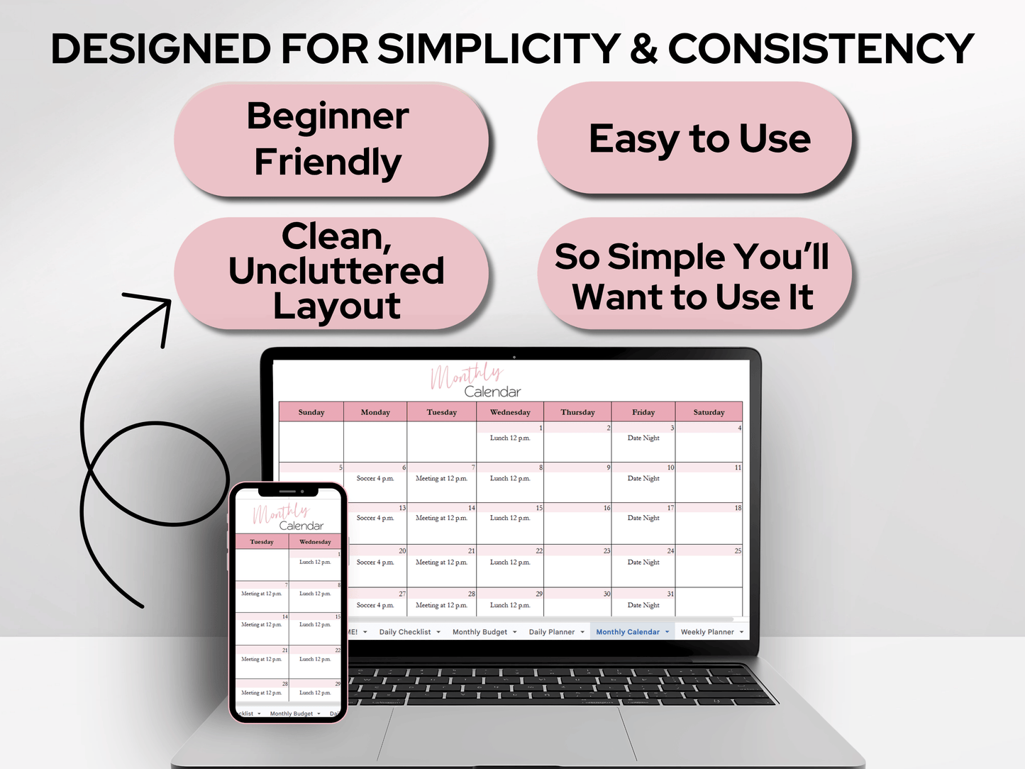 Ultimate Life Planner Template Google Sheets and Excel Spreadsheet