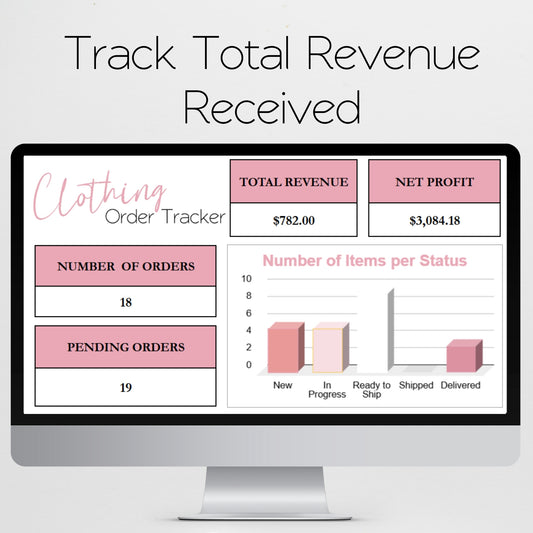 Clothing Order Tracker Template Google Sheets and Excel Spreadsheet