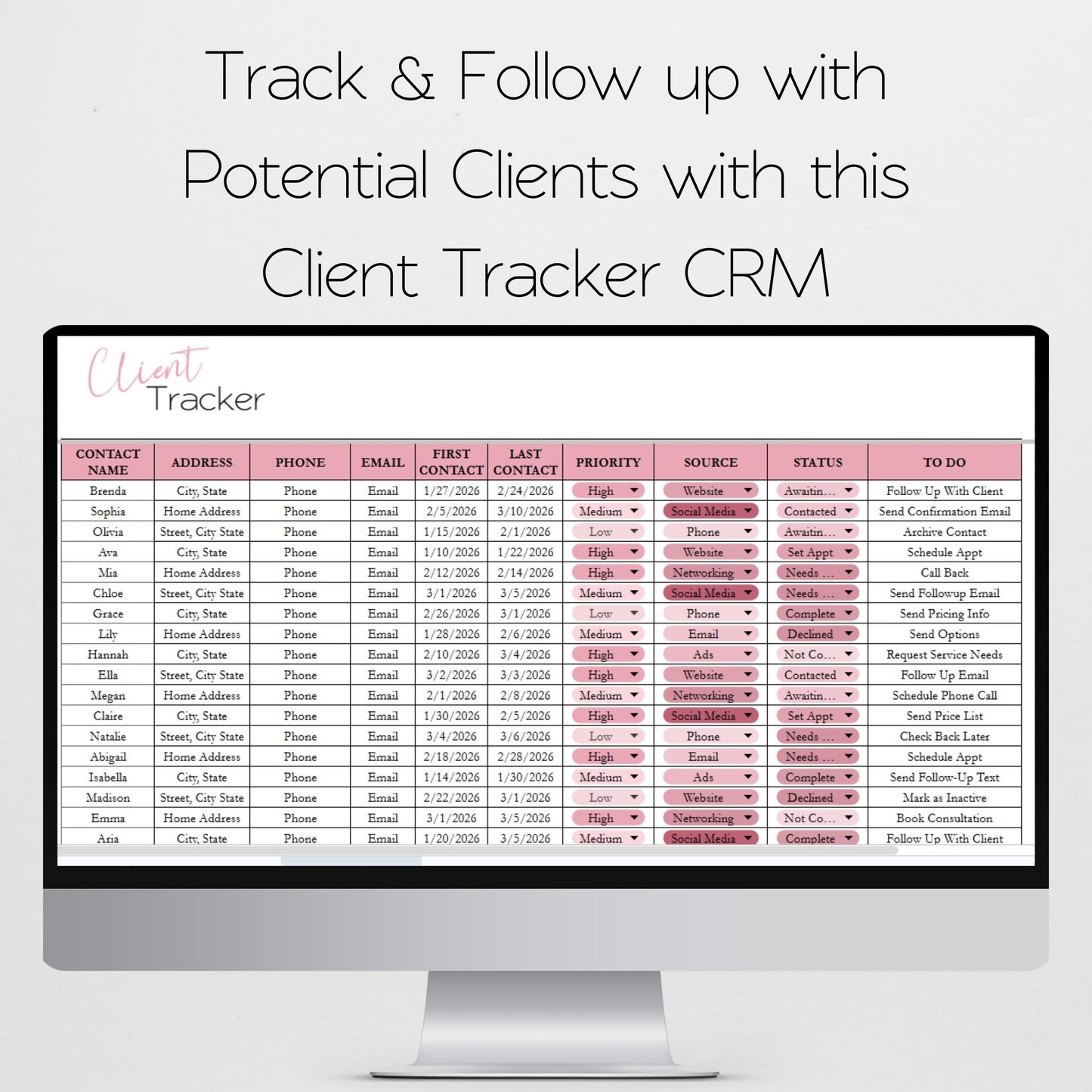 Makeup Artist Business Bundle Google Sheet and Excel Spreadsheet Template | Client Tracker, Appointment Planner, Income Tracker & Business Spreadsheet for Makeup Artists