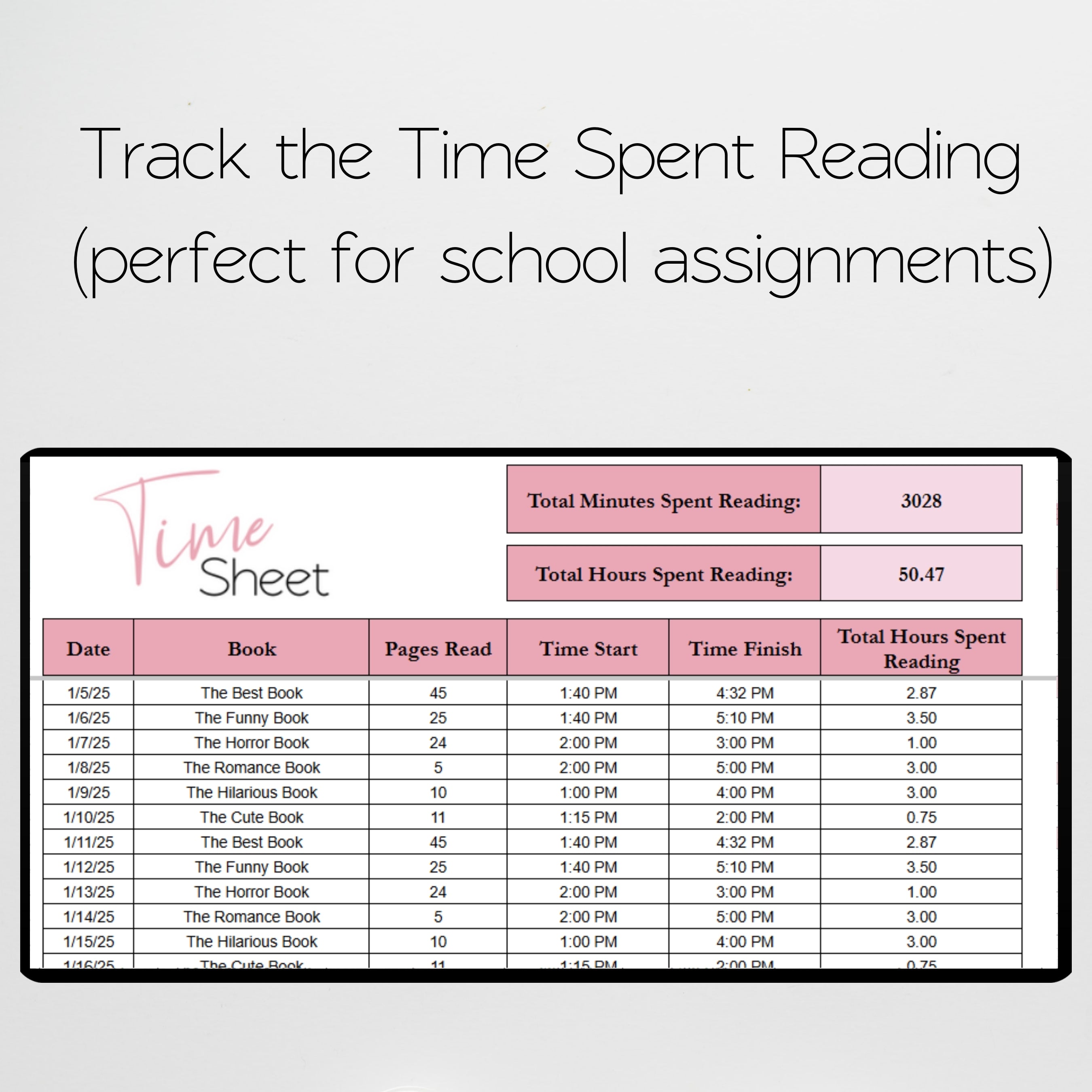 Reading Plan Spreadsheet Example Reading Tracker Template Google Sheets and Excel Spreadsheet – Savvy ...