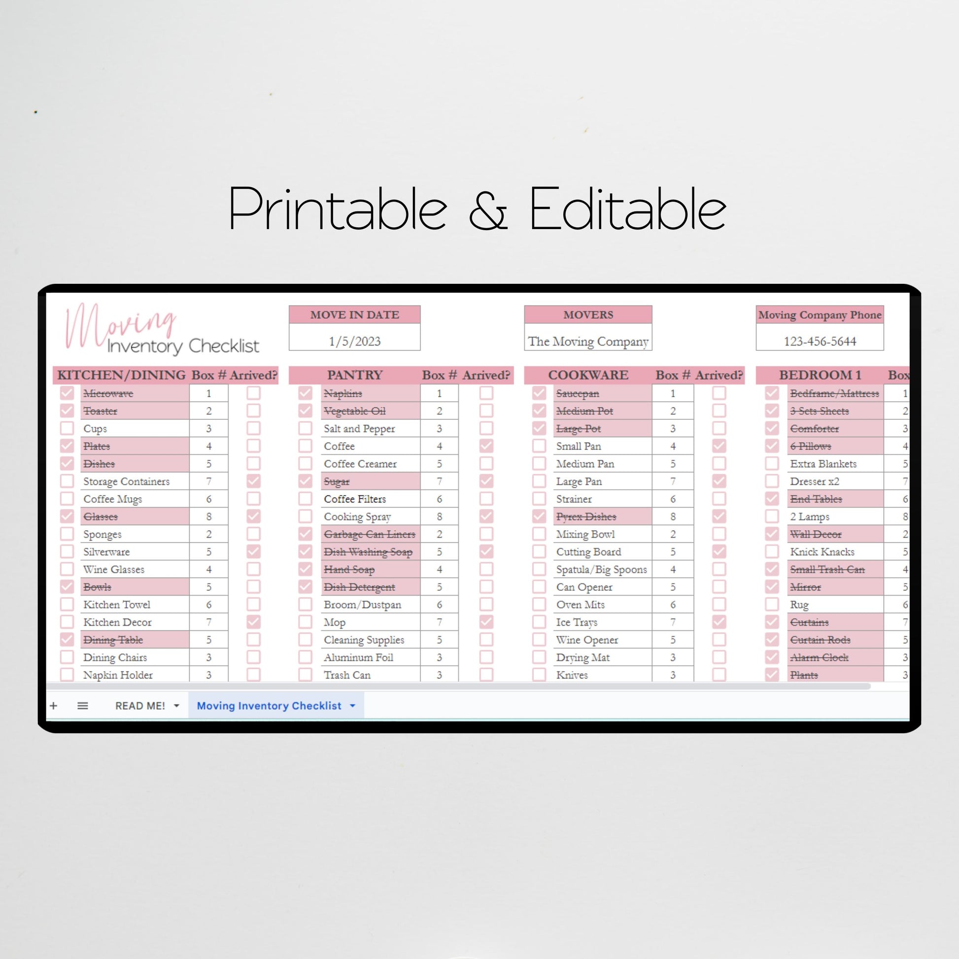 moving-inventory-checklist-google-sheet-and-excel-spreadsheet-savvy-and-thriving for Free Printable Moving Inventory List Moving Inventory Checklist Google Sheet and Excel Spreadsheet – Savvy and Thriving for Free Printable Moving Inventory List