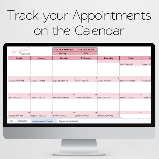 Salon Appointment Tracker Google Sheet Spreadsheet Template