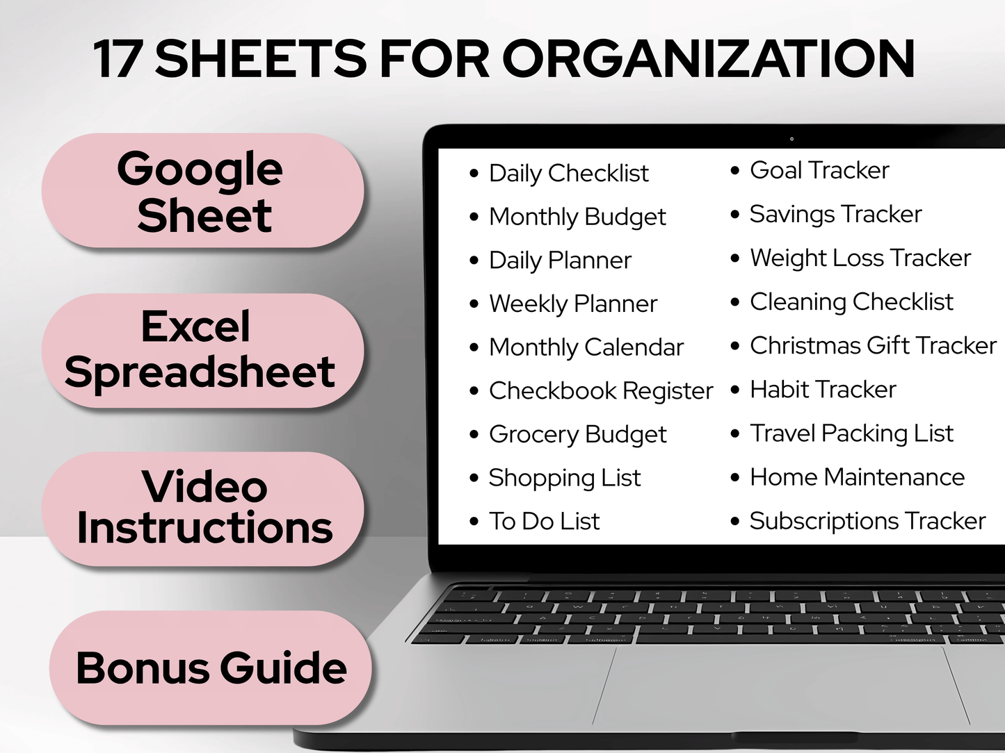 Ultimate Life Planner Template Google Sheets and Excel Spreadsheet