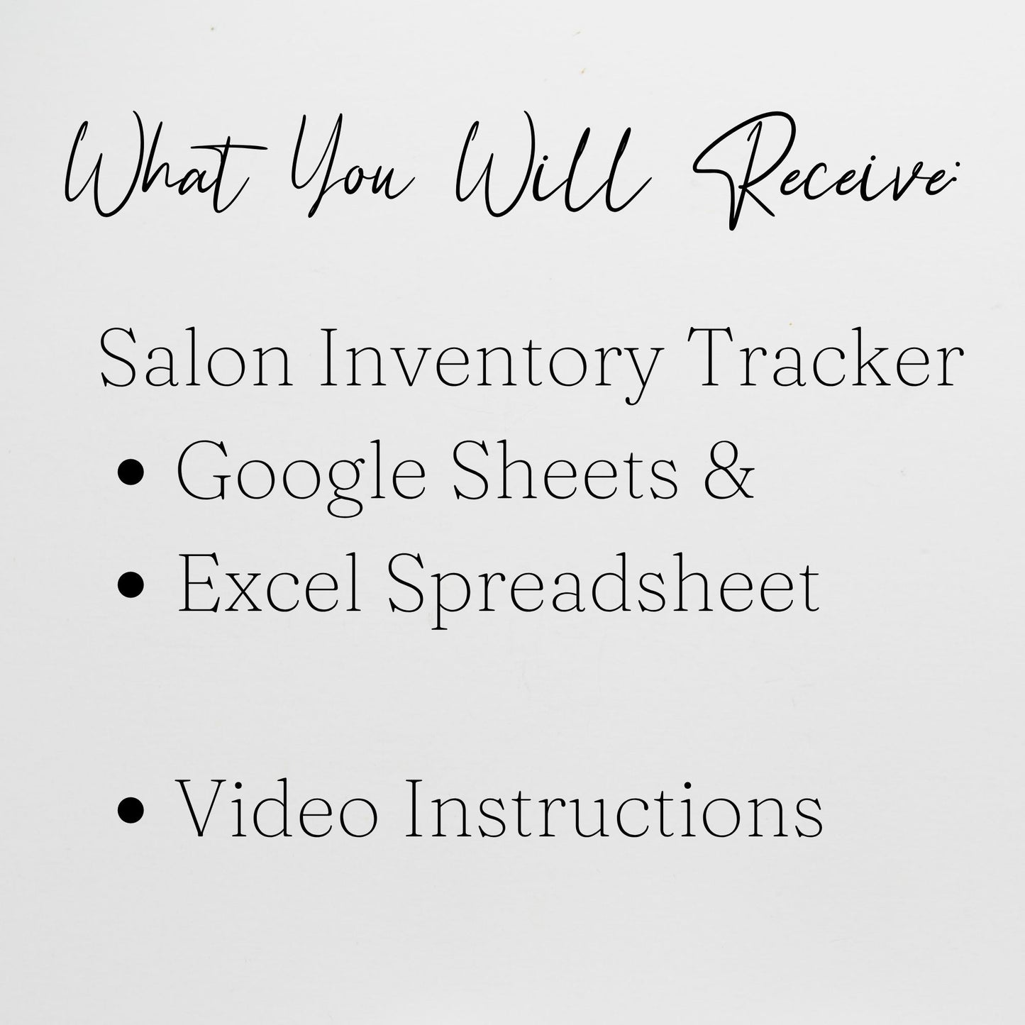 Salon Inventory Tracker Google Sheet and Excel Spreadsheet Template