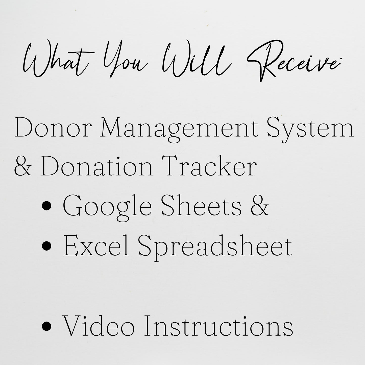 Donor Management Tracker - Stewardship, Engagement CRM & Donation Template for Google Sheets and Excel
