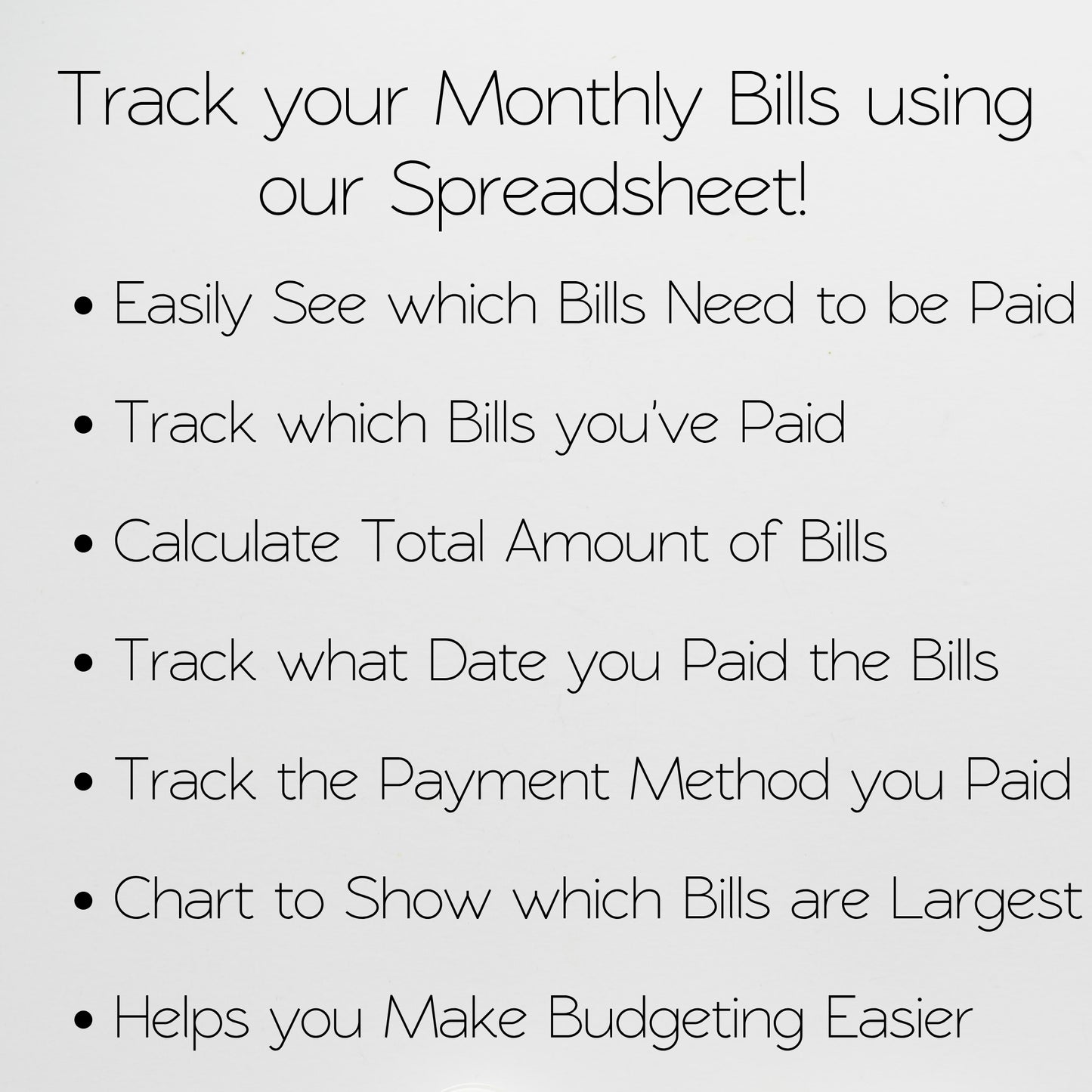 Monthly Bill Tracker Template Google Sheets and Excel Spreadsheet