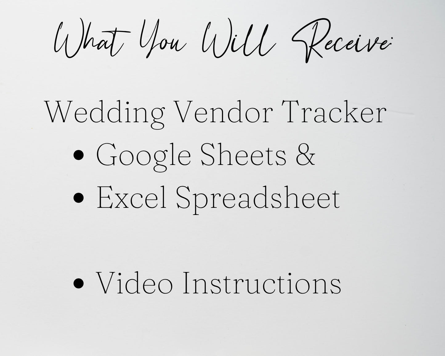 Wedding Vendor Tracker Spreadsheet | Google Sheets & Excel Template for Wedding Planning