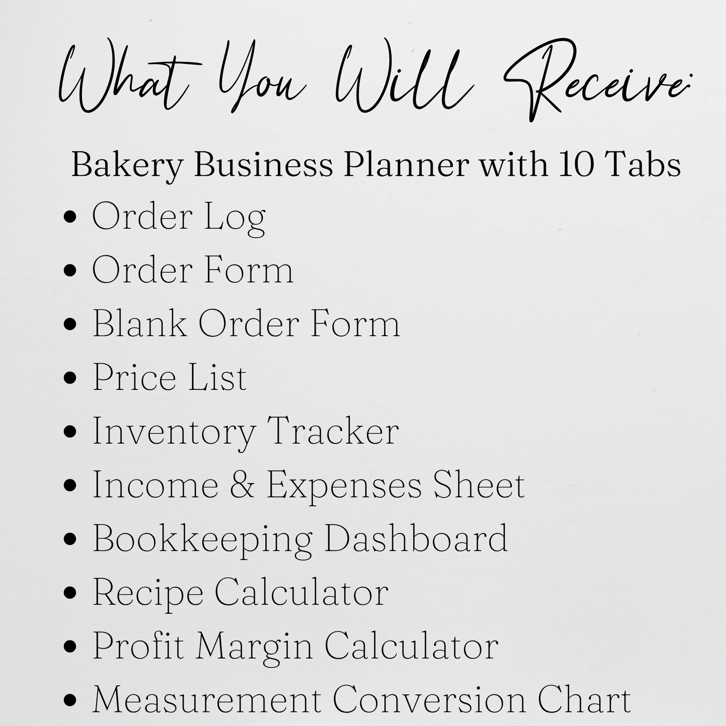 Bakery Business Template Bundle Google Sheet and Excel Spreadsheet