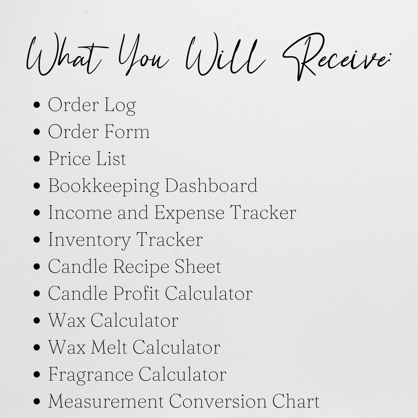 Candle Business Templates Bundle Google Sheets and Excel Spreadsheet