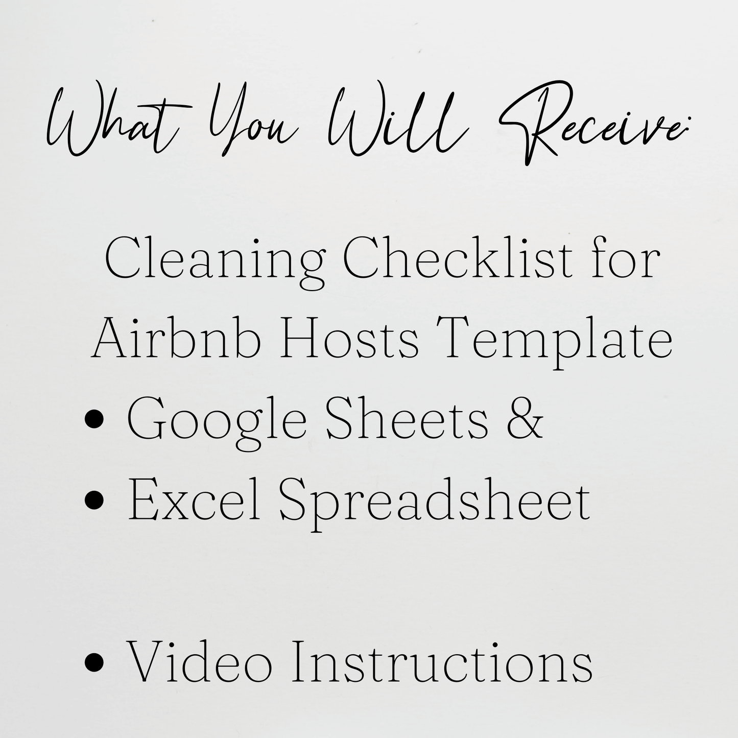 Airbnb Cleaning Checklist Template Google Sheets Excel Spreadsheet