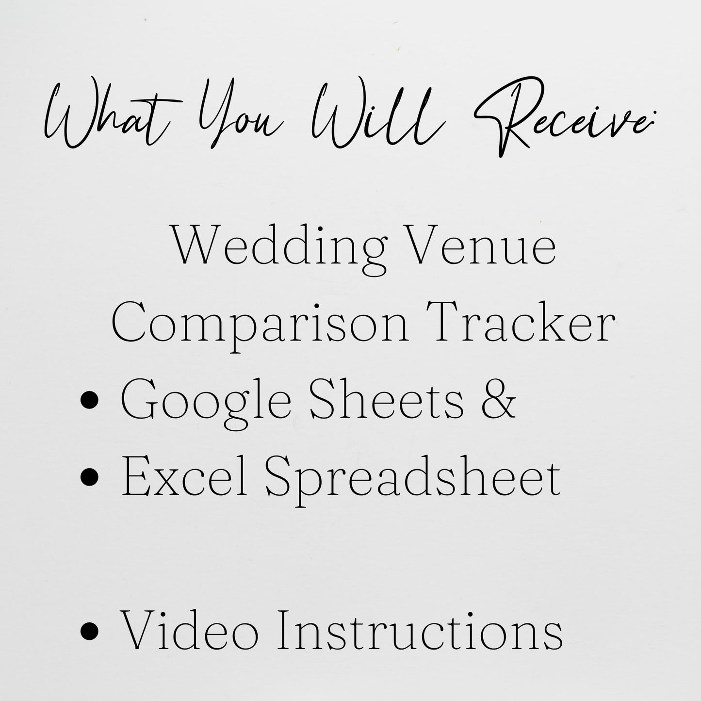 Wedding Venue Comparison Spreadsheet | Wedding Planning Google Sheets and Excel Spreadsheet Template for Brides & Wedding Planners