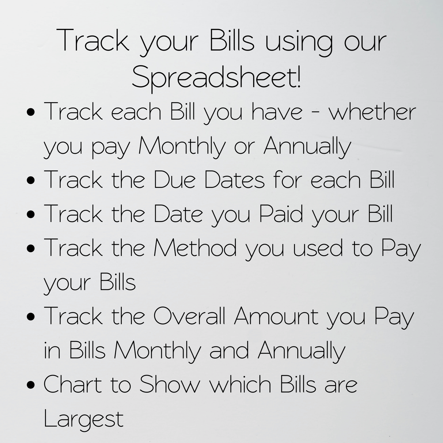 Bill Tracker Template Google Sheets and Excel Spreadsheet