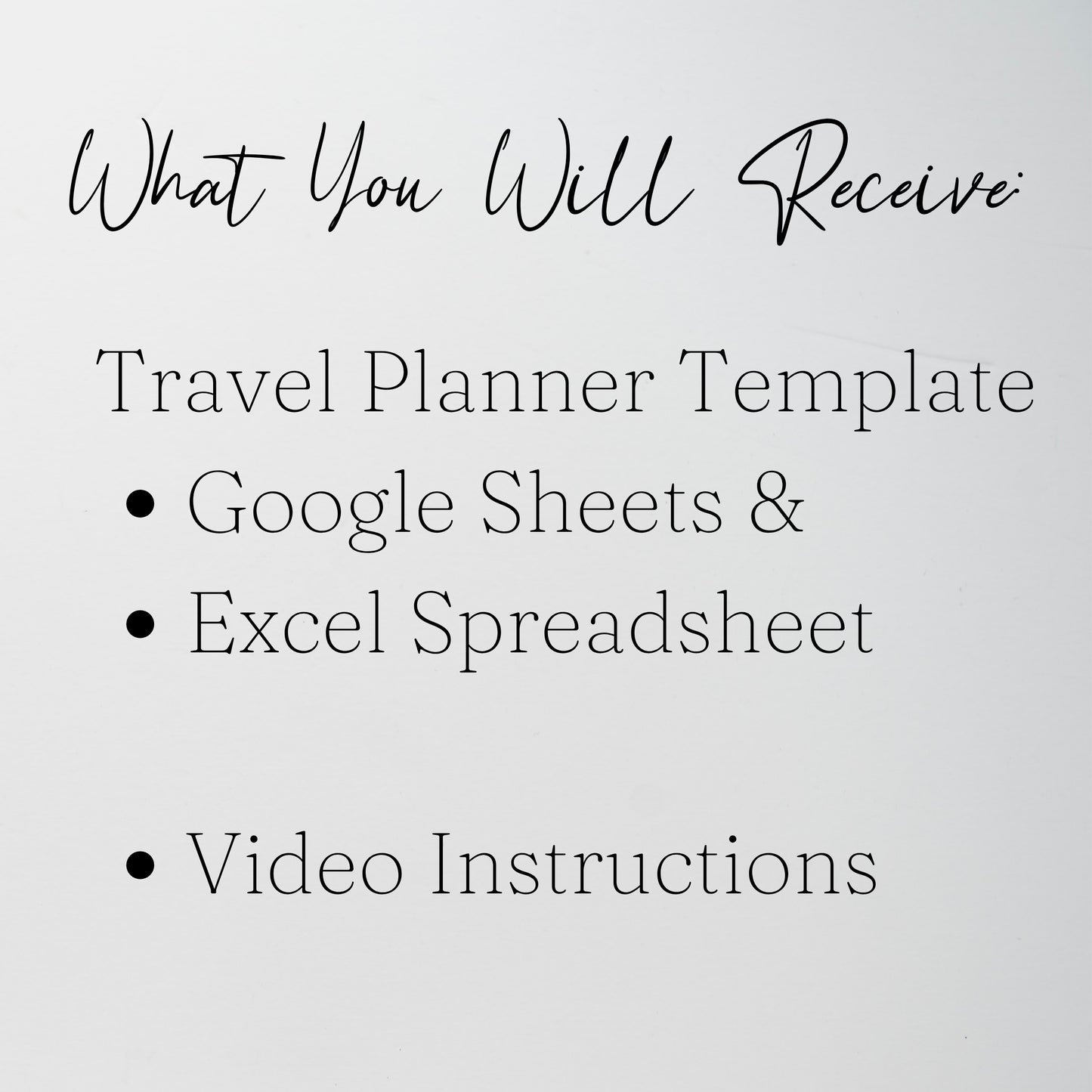 Travel Planner Template Google Sheets and Excel Spreadsheet
