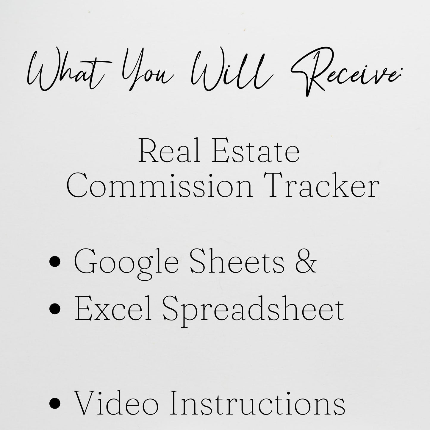 Real Estate Commission Tracker Google Sheet and Excel Spreadsheet Template