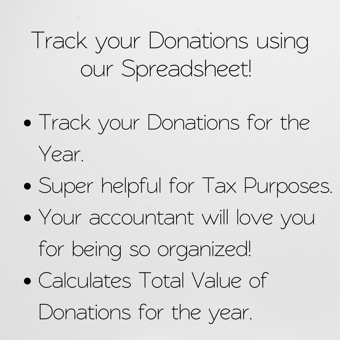 Donation Tracker Google Sheet and Excel Spreadsheet