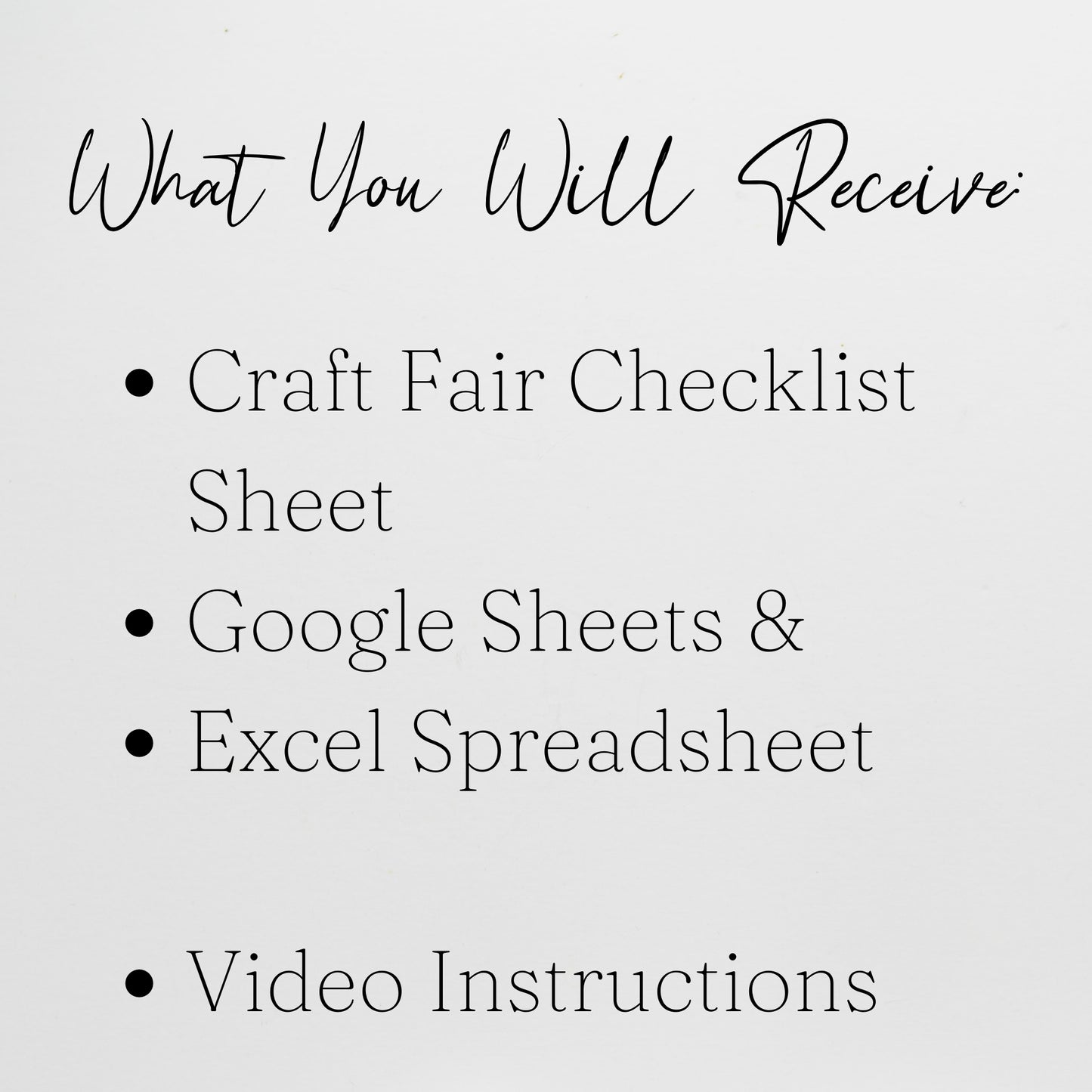 Craft Fair Checklist Template Google Sheets and Excel Spreadsheet