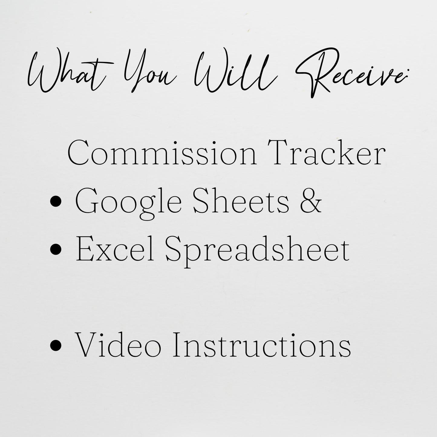 Commission Tracker Template Google Sheet and Excel Spreadsheet