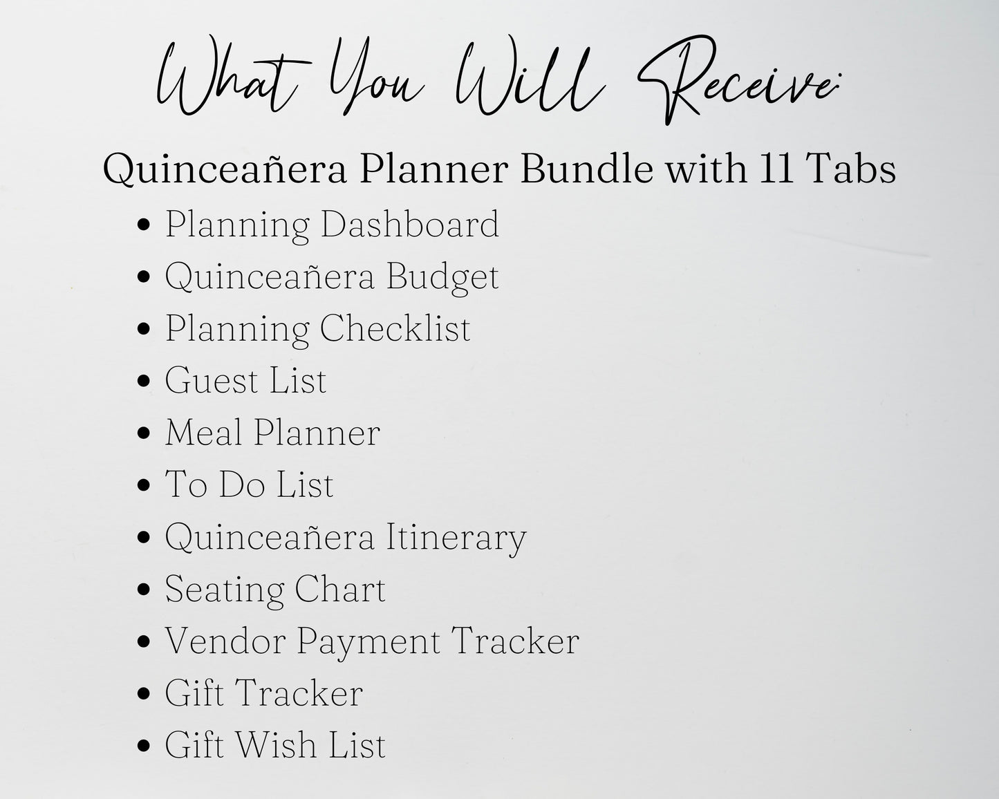 Quinceañera Planner Spreadsheet | Party Planning Template (Google Sheets & Excel) - Budget, Itinerary, Meals, Timeline