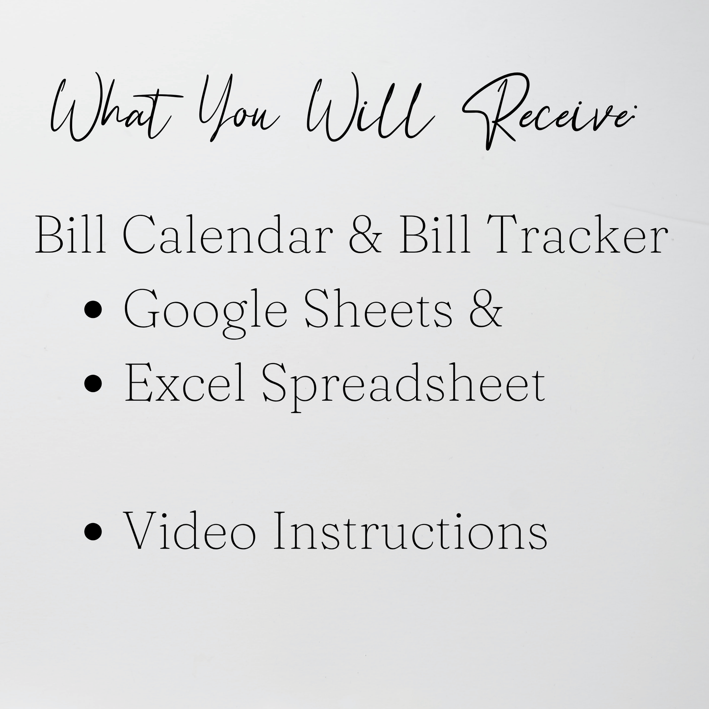 Bill Calendar Excel and Google Sheets Spreadsheet Template | Automated Monthly Bill & Due Date Tracker