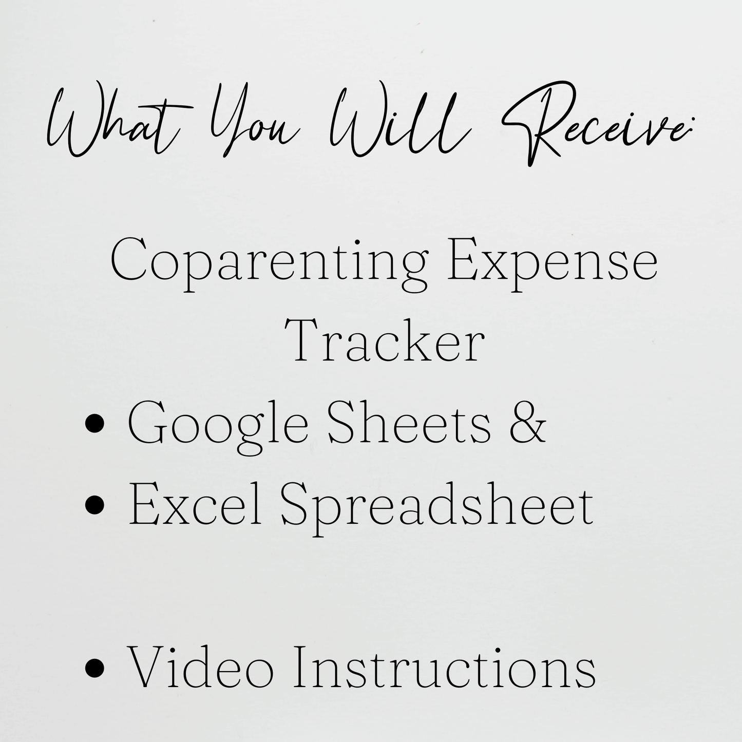 Coparenting Expense Tracker Google Sheets and Excel Spreadsheet Template