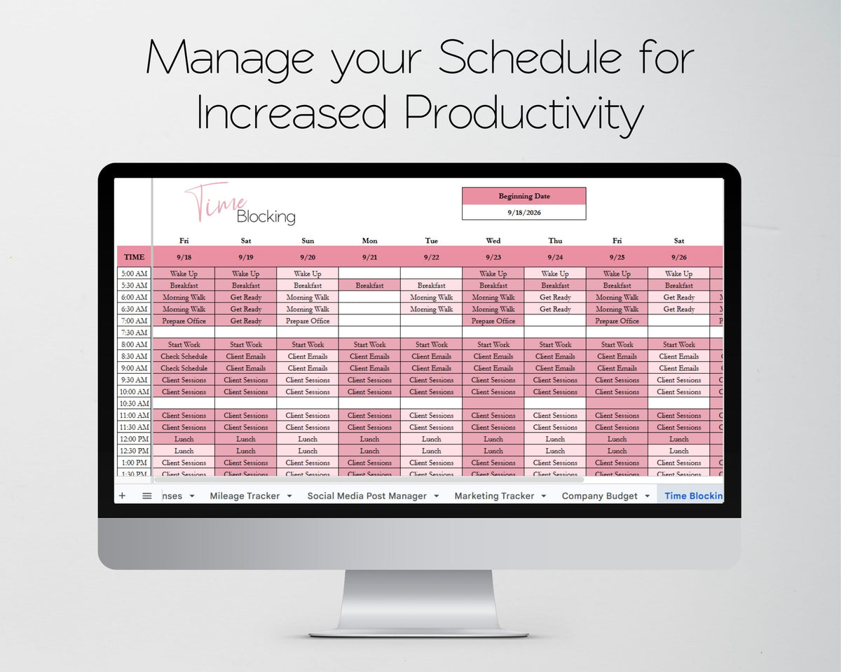 Therapist Business Planner Spreadsheet Bundle | Client Tracker, Bookkeeping & Practice Management Templates | Google Sheets & Excel