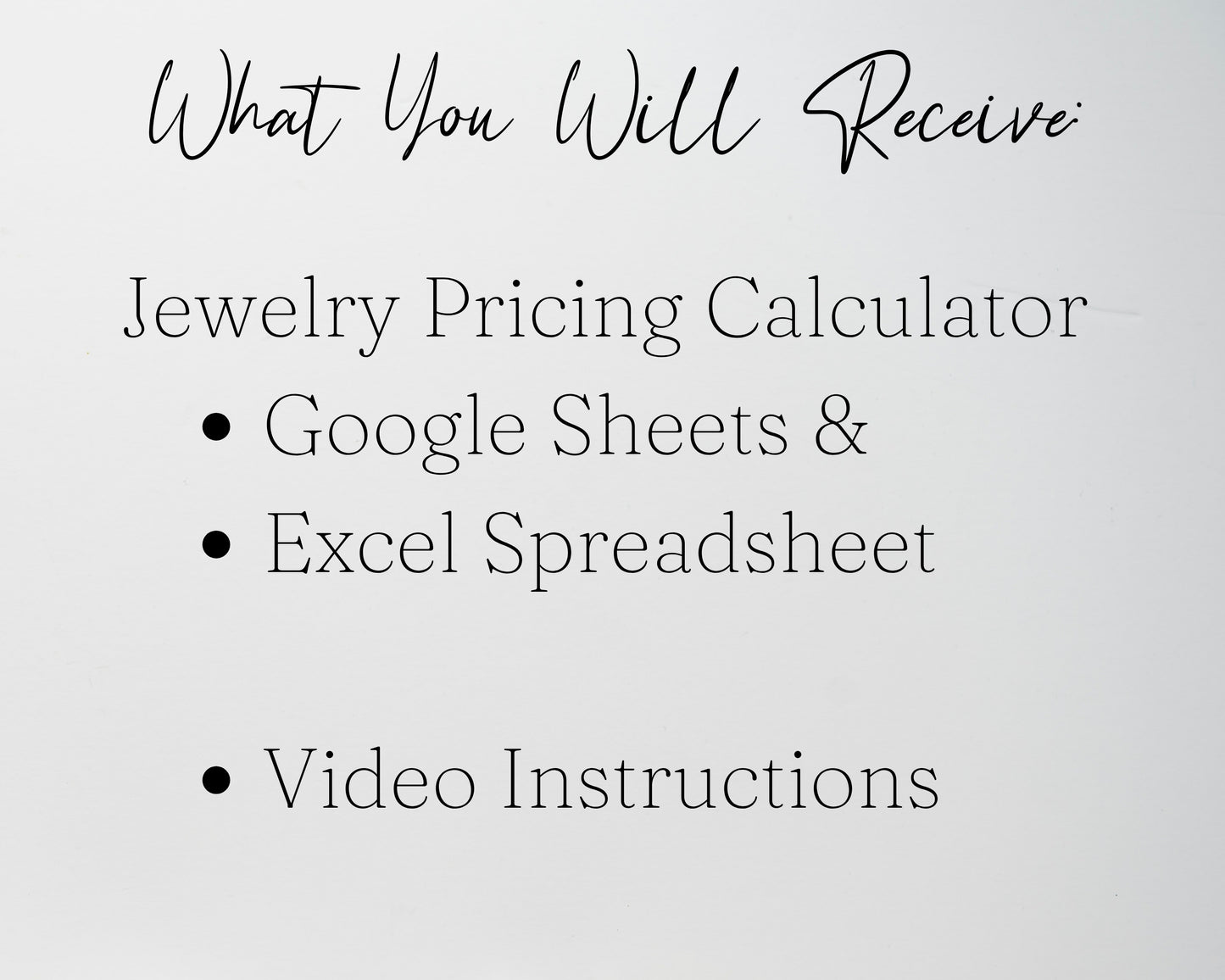 Jewelry Pricing Calculator Google Sheets and Excel | Cost & Profit Spreadsheet for Handmade Jewelry Businesses