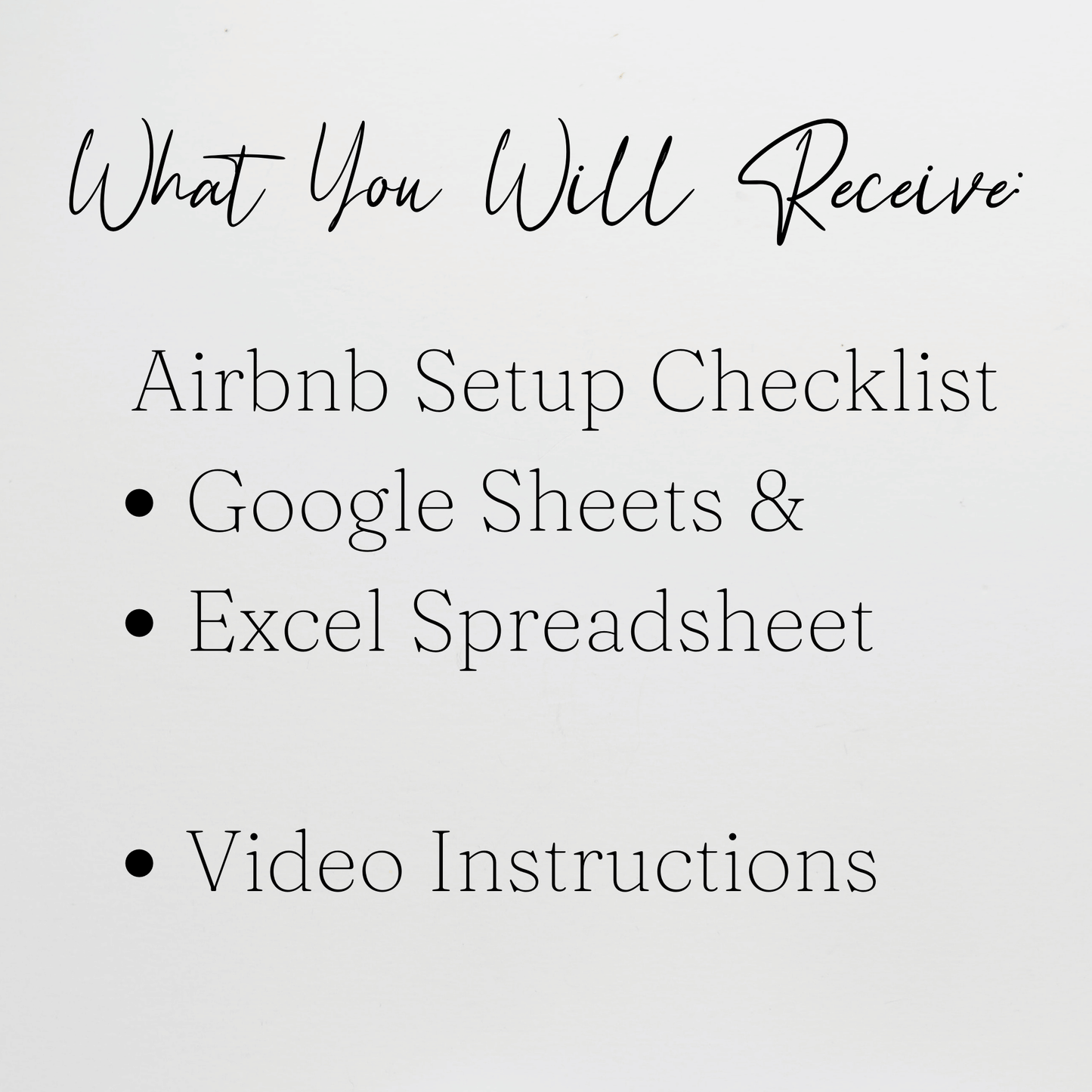 Airbnb Setup Checklist Template Google Sheets Excel Spreadsheet
