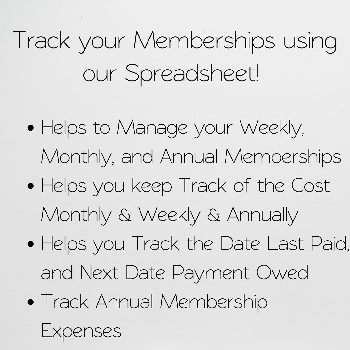 Membership Tracker Template Google Sheet and Excel Spreadsheet