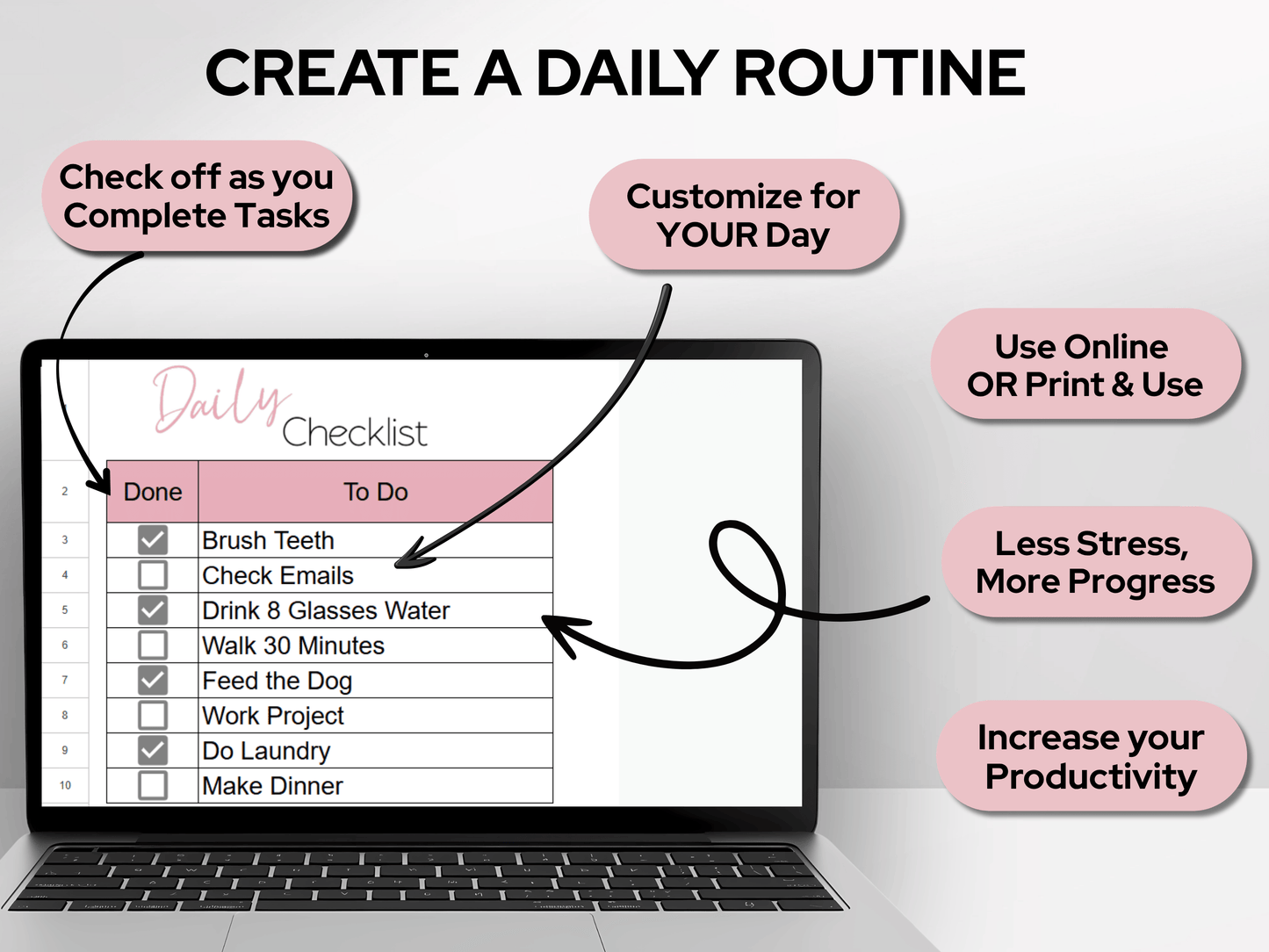 Ultimate Life Planner Template Google Sheets and Excel Spreadsheet