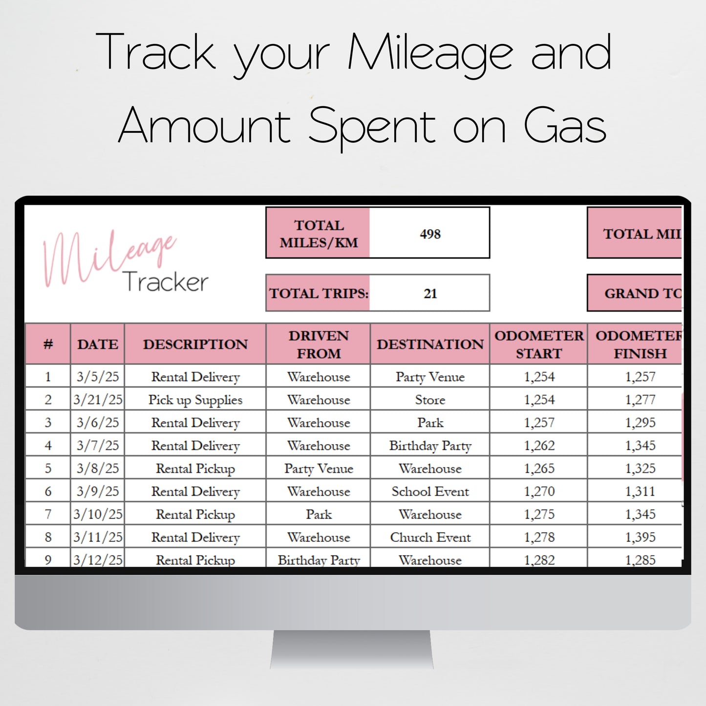 Bounce House Business Planner Template Google Sheet and Excel Spreadsheet