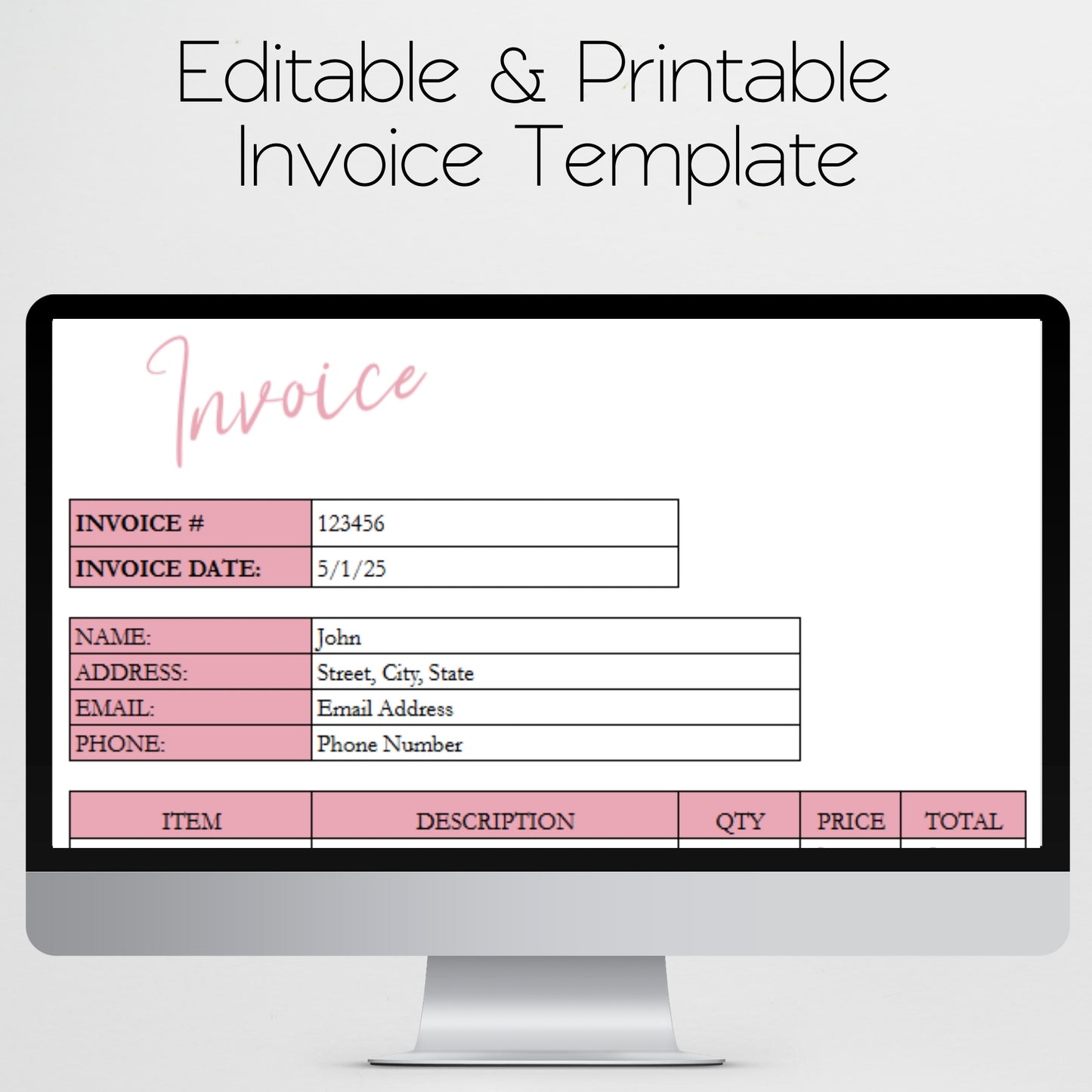 Invoice Tracker Template Google Sheets and Excel Spreadsheet