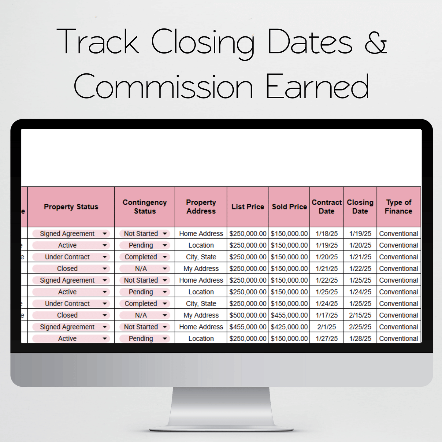 Real Estate Transaction Coordination Checklist Template Google Sheets Excel Spreadsheet