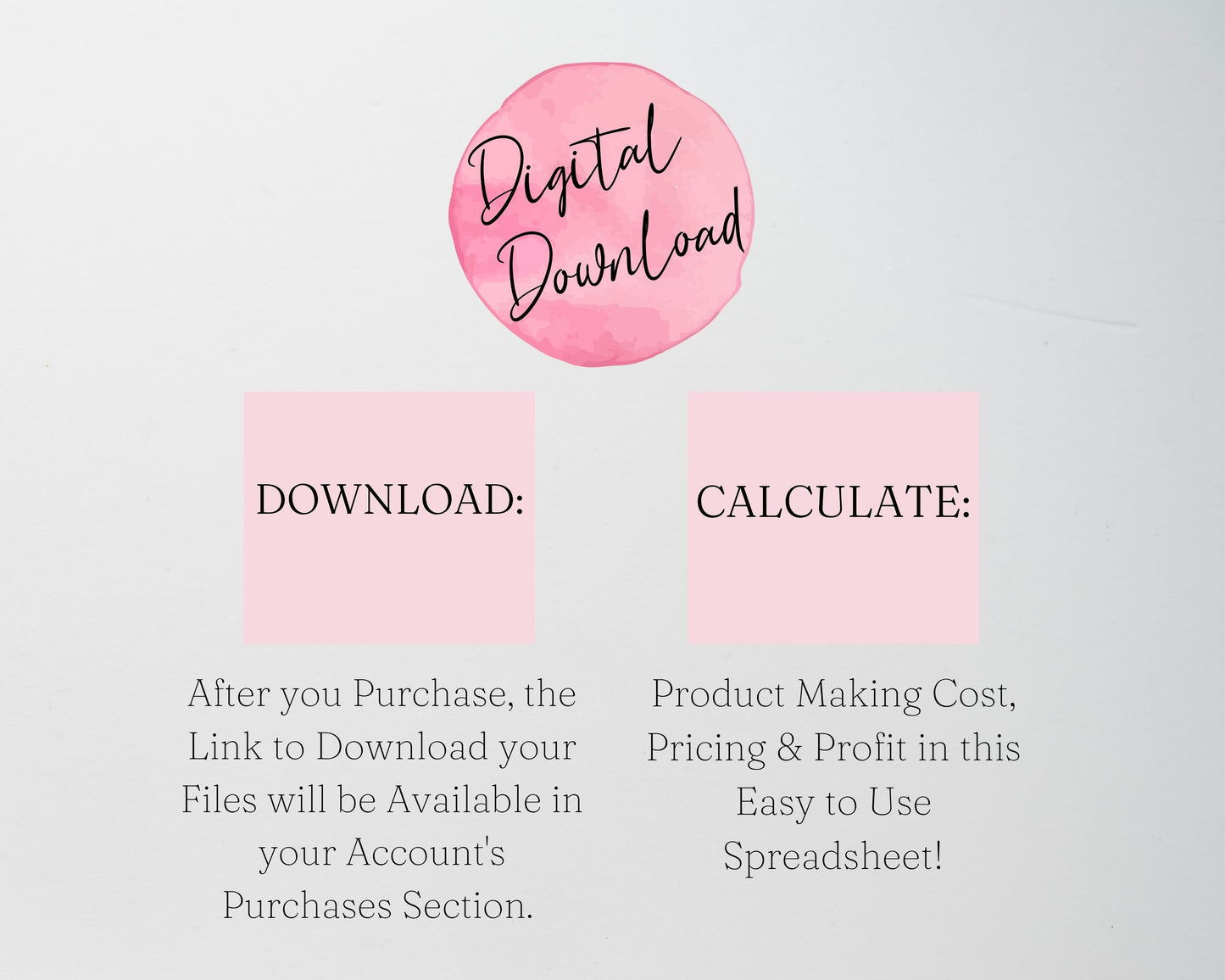 Pricing Calculator Spreadsheet | Google Sheets & Excel Business Template | Easily Price your Products & Know Profit Margin