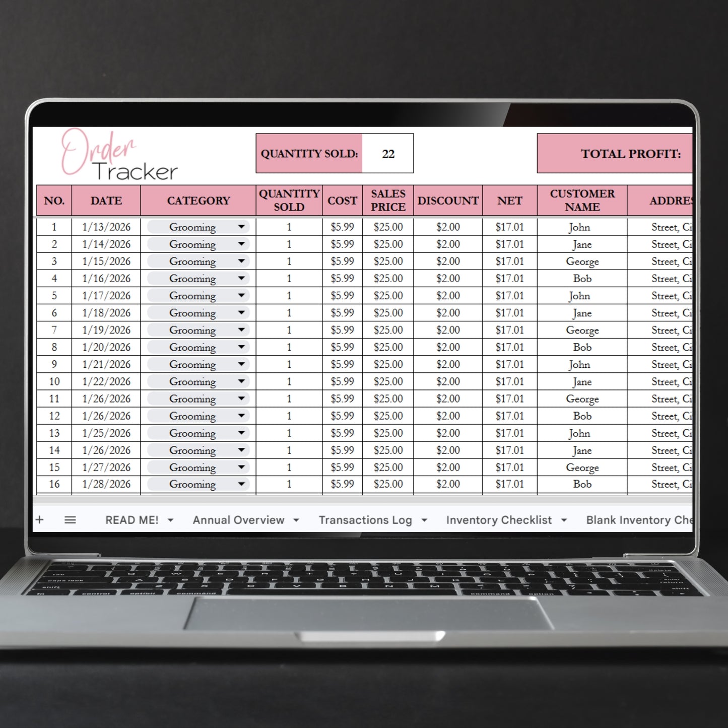 Pet Business Planner Bundle Google Sheet and Excel Spreadsheet
