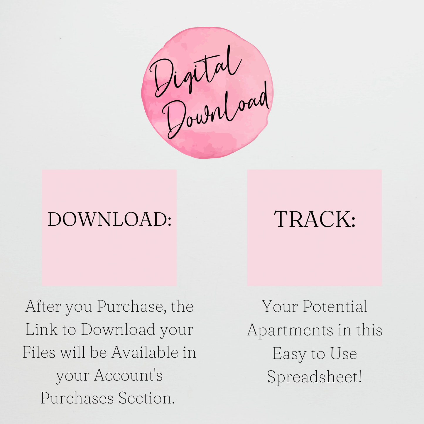 Apartment Hunting Spreadsheet Template Google Sheets and Excel Spreadsheet - Price Comparison and Amenities Tracker