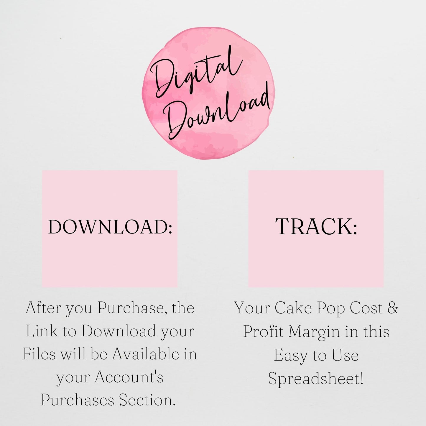 Cake Pop Pricing Calculator Google Sheets and Excel | Bakery Cost Spreadsheet & Profit Margin Template