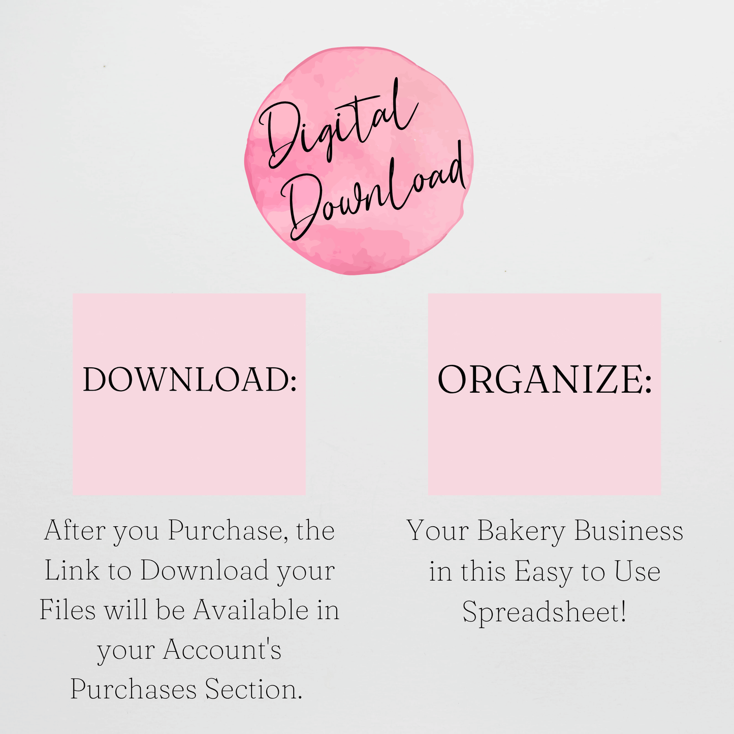Bakery Business Template Bundle Google Sheet and Excel Spreadsheet