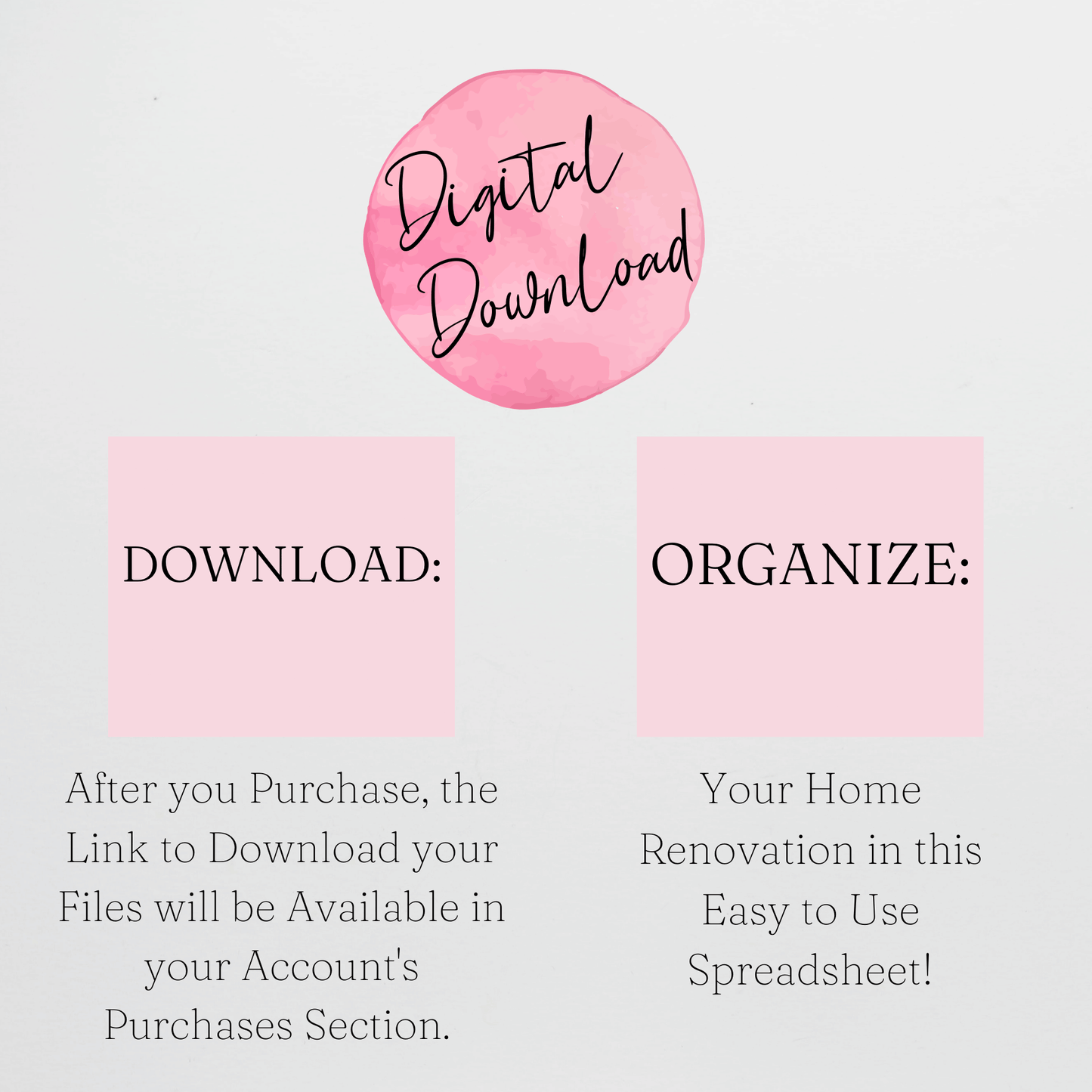 Home Renovation Planner Template Google Sheets and Excel Spreadsheet