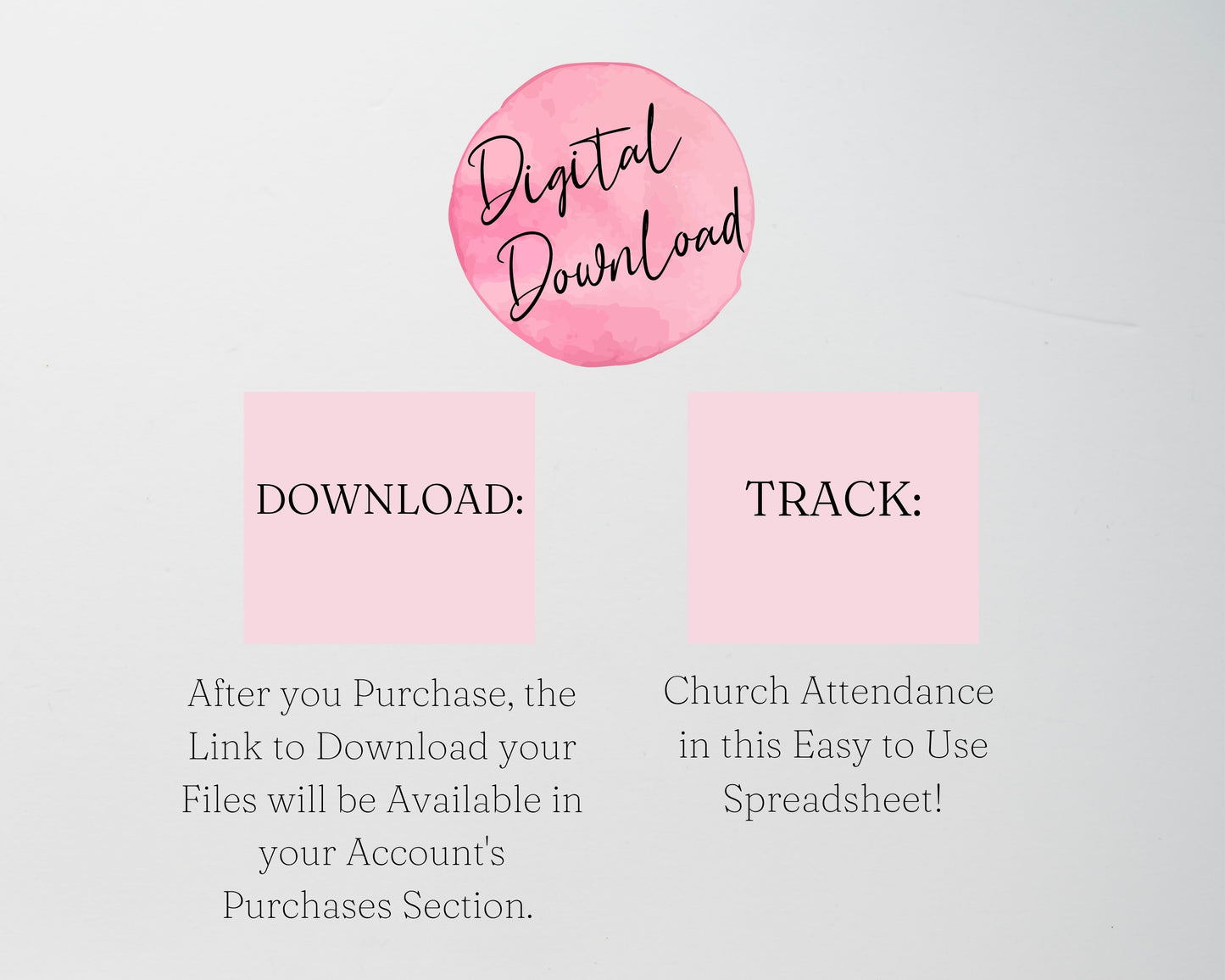 Church Attendance Tracker - Sunday Service, Regular Attendees, Visitors, Kids, Monthly & Annual Charts - Google Sheets and Excel Spreadsheet Template
