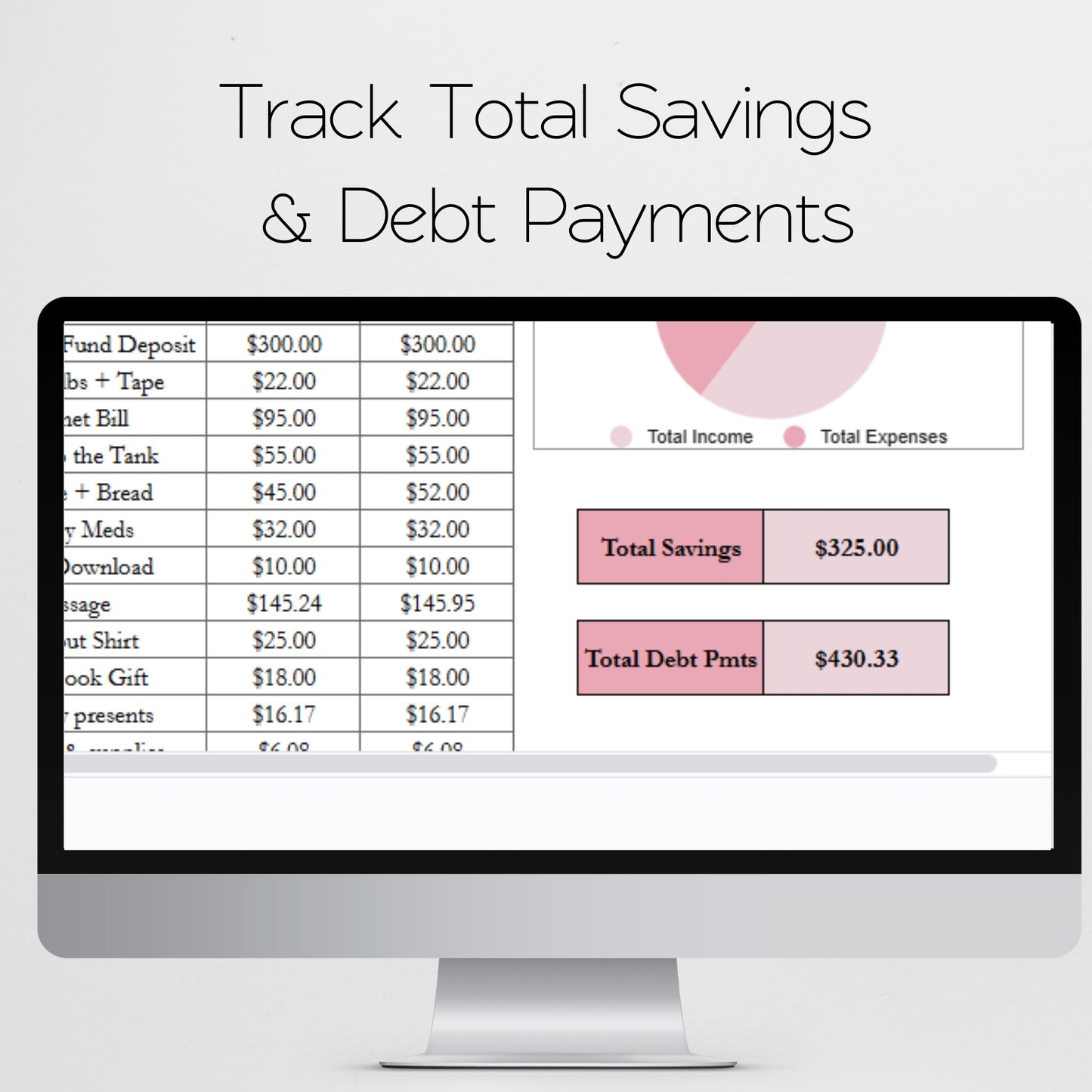 Budget Planner Template Google Sheets and Excel Spreadsheet