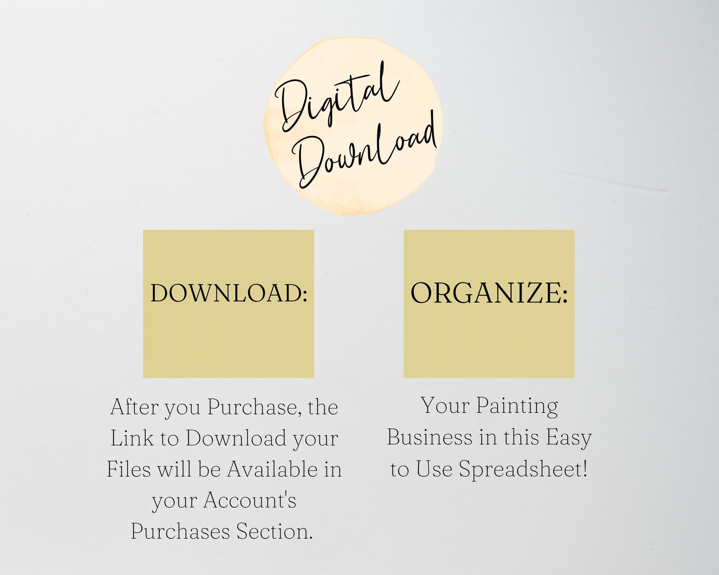 Painting Business Template Google Sheets & Excel Spreadsheet for Painters, Contractors & Handyman